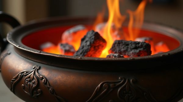 Maîtriser la chaleur avec un brasero en fonte résistant