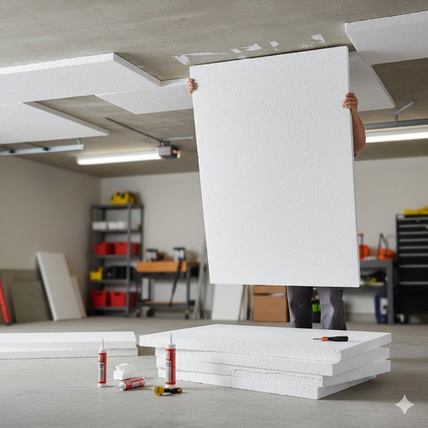 10 avantages de l'isolant à coller pour plafond de garage